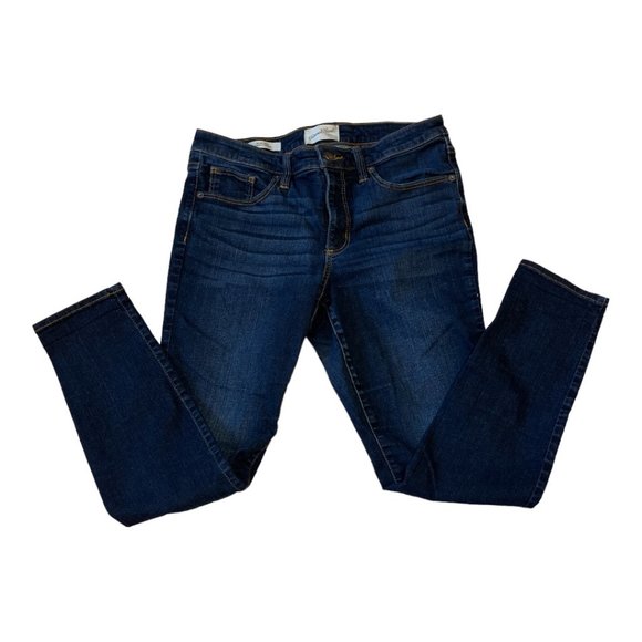 UNIVERSAL THREAD Mid Rise Skinny Jeans Sz 10/30R Whiskers Crease Lines - Picture 5 of 14